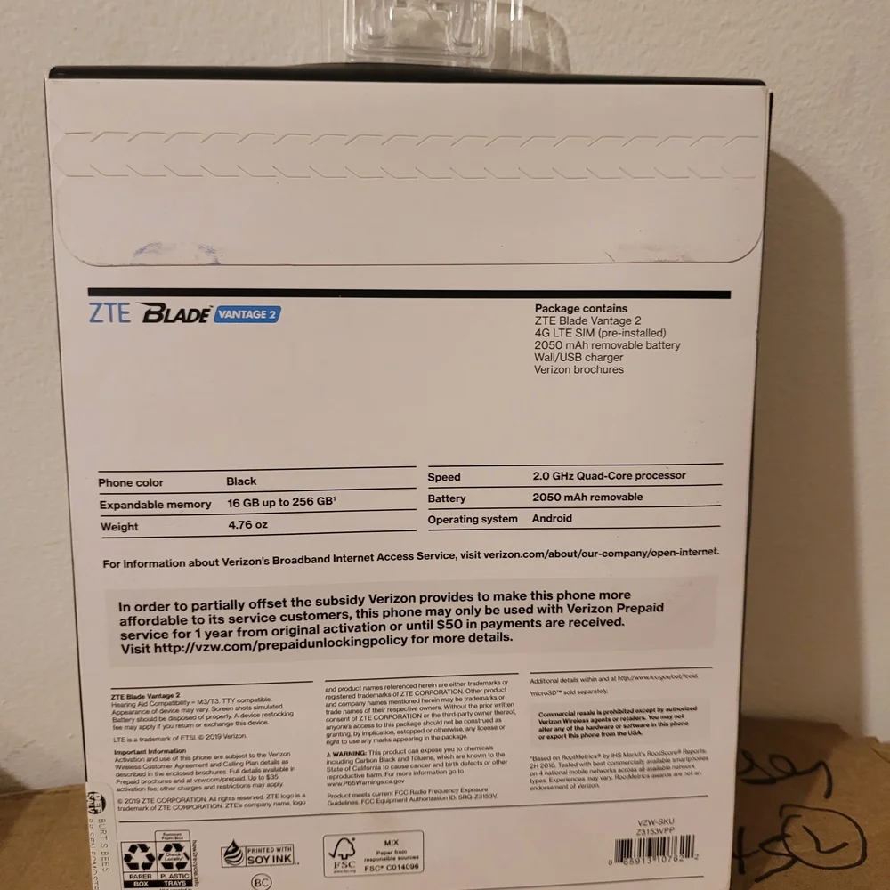 ZTE Z3153V Black Smartphone